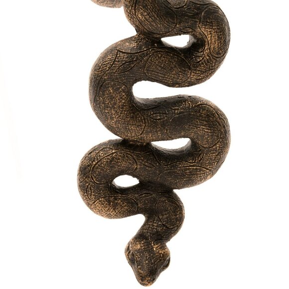 Antique Bronze Coloured Boa Constrictor Pot Buddy Plant Pot Hanger NIB - Picture 2 of 2